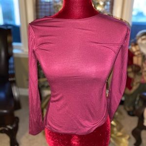 Lori & Jane Red Long Sleeve Tunic